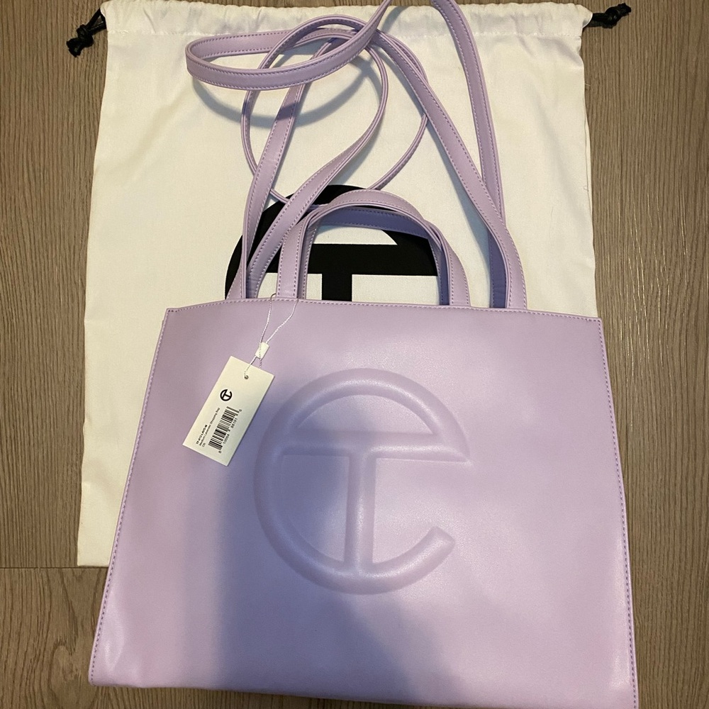 Telfar Lavender Medium Shopping Bag Tote